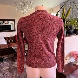 Tommy Hilfiger red cardigan; front zipper; size XS; women;